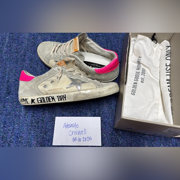 Golden Goose Sneakers with Pink and Silver Details - Picture 1 of 1